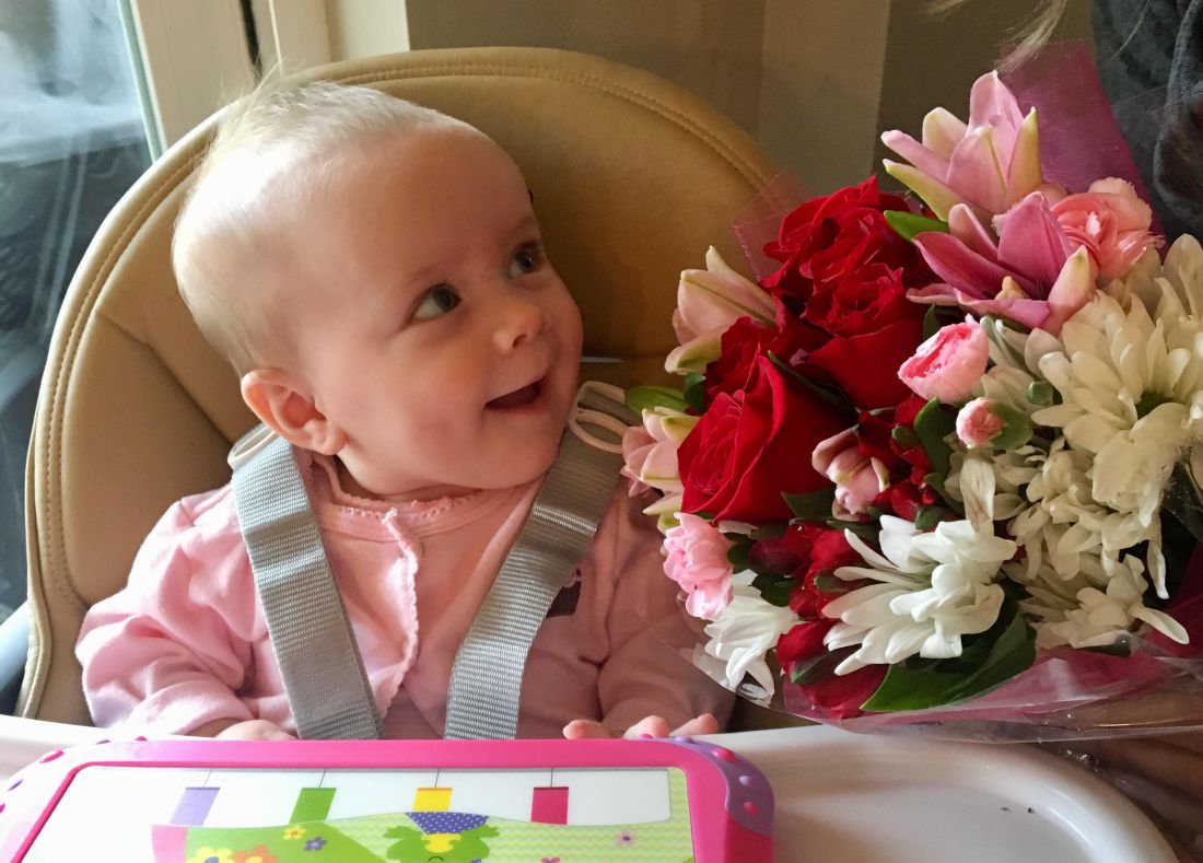 Flowers from Papa John